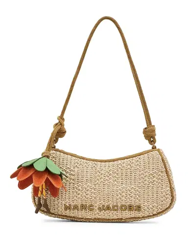 Marc Jacobs Women's Woven Charm Shoulder Bag - Natural | Thumbnail 1 Marc Jacobs Women's Woven Charm Shoulder Bag - Natural | Thumbnail 1