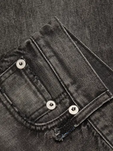 R13 Women's Romeo Cotton Straight Jeans - Polaris Black | Thumbnail 7 R13 Women's Romeo Cotton Straight Jeans - Polaris Black | Thumbnail 7