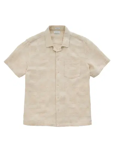 AG Jeans Men's Foster Cotton-Blend Short-Sleeve Shirt - Natural Multi | Thumbnail 1 AG Jeans Men's Foster Cotton-Blend Short-Sleeve Shirt - Natural Multi | Thumbnail 1