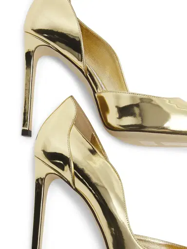 Jimmy Choo Women's Brigitte 100MM Metallic Leather Pumps - Gold | Thumbnail 7 Jimmy Choo Women's Brigitte 100MM Metallic Leather Pumps - Gold | Thumbnail 7