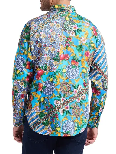 Robert Graham Men's Northumbria Embellished Coast Print Shirt | Thumbnail 5 Robert Graham Men's Northumbria Embellished Coast Print Shirt | Thumbnail 5