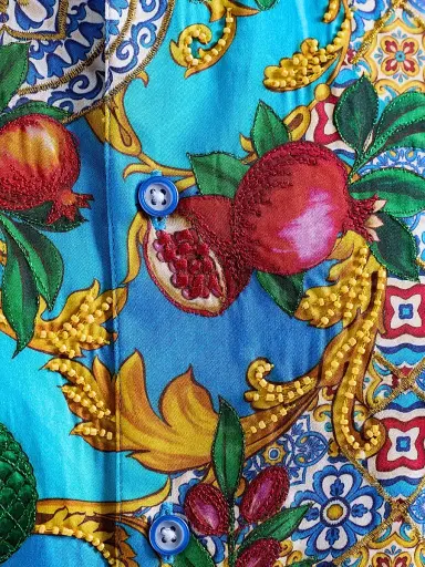 Robert Graham Men's Northumbria Embellished Coast Print Shirt | Thumbnail 7 Robert Graham Men's Northumbria Embellished Coast Print Shirt | Thumbnail 7