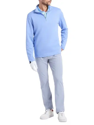 Robert Graham Men's Troland Quarter-Zip Pullover - Cornflower Blue - Size XXXXL | Thumbnail 2 Robert Graham Men's Troland Quarter-Zip Pullover - Cornflower Blue - Size XXXXL | Thumbnail 2