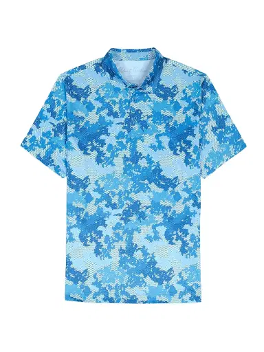 Robert Graham Men's Parkston Camouflage Polo Shirt - Light Blue | Thumbnail 1 Robert Graham Men's Parkston Camouflage Polo Shirt - Light Blue | Thumbnail 1