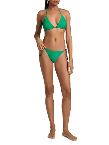 Milly Women's Side-Tie Bikini Bottom - Navy Multi - Size Small | Thumbnail 2 Milly Women's Side-Tie Bikini Bottom - Navy Multi - Size Small | Thumbnail 2