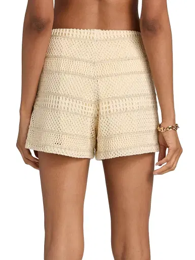 Milly Women's Crochet Knit Shorts - Gold Multi | Thumbnail 5 Milly Women's Crochet Knit Shorts - Gold Multi | Thumbnail 5