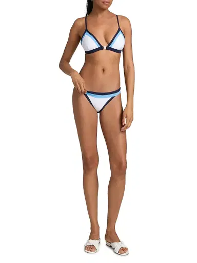 Milly Women's Positano Colorblocked Bikini Bottom - Navy Multi - Size Large | Thumbnail 2 Milly Women's Positano Colorblocked Bikini Bottom - Navy Multi - Size Large | Thumbnail 2