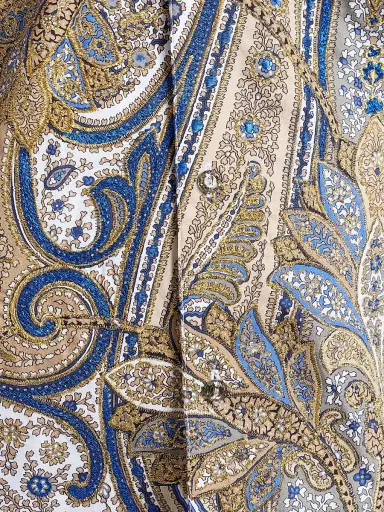 Robert Graham Men's The Lansky Look Paisley Metallic Shirt | Thumbnail 7 Robert Graham Men's The Lansky Look Paisley Metallic Shirt | Thumbnail 7