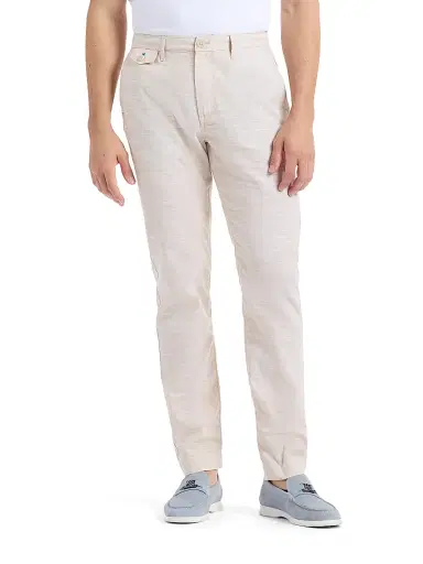 Robert Graham Men's Dixton Cotton-Linen Pants - Sand | Thumbnail 3 Robert Graham Men's Dixton Cotton-Linen Pants - Sand | Thumbnail 3