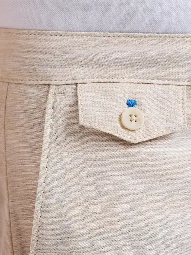 Robert Graham Men's Dixton Cotton-Linen Pants - Sand | Thumbnail 6 Robert Graham Men's Dixton Cotton-Linen Pants - Sand | Thumbnail 6