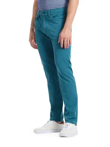 Robert Graham Men's Grady Five-Pocket Woven Pants - Dark Teal - Size 40 | Thumbnail 4 Robert Graham Men's Grady Five-Pocket Woven Pants - Dark Teal - Size 40 | Thumbnail 4