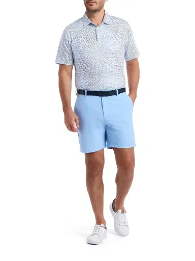 Robert Graham Men's Dalby Geometric Knit Polo Shirt - White - Size XXXL | Thumbnail 2 Robert Graham Men's Dalby Geometric Knit Polo Shirt - White - Size XXXL | Thumbnail 2