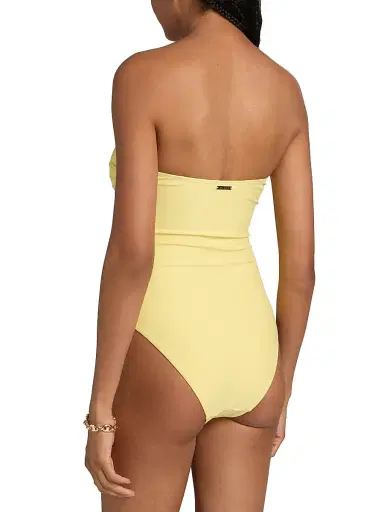 Milly Women's Songe D'iris Floral One-Piece Swimsuit - Yellow Multi - Size Large | Thumbnail 4 Milly Women's Songe D'iris Floral One-Piece Swimsuit - Yellow Multi - Size Large | Thumbnail 4