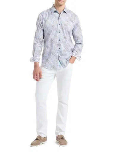 Robert Graham Men's Shillibeer Grid Print Shirt | Thumbnail 2 Robert Graham Men's Shillibeer Grid Print Shirt | Thumbnail 2