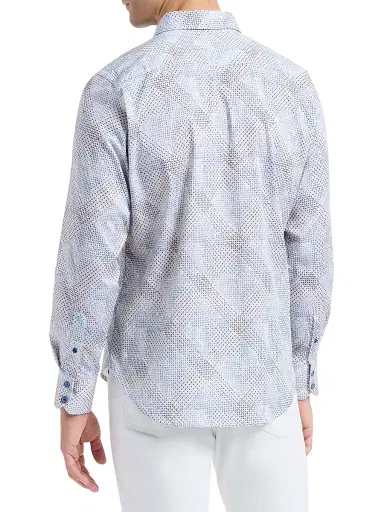 Robert Graham Men's Shillibeer Grid Print Shirt | Thumbnail 5 Robert Graham Men's Shillibeer Grid Print Shirt | Thumbnail 5