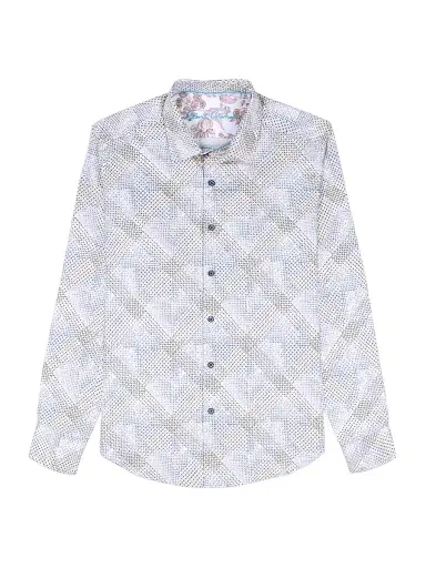 Robert Graham Men's Shillibeer Grid Print Shirt | Thumbnail 1 Robert Graham Men's Shillibeer Grid Print Shirt | Thumbnail 1