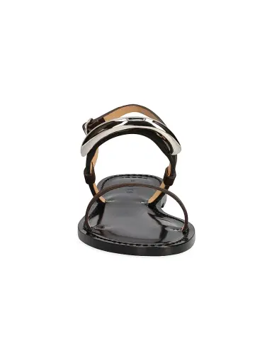 AMANU Women's Ghana Leather Sandals - Chocolate | Thumbnail 4 AMANU Women's Ghana Leather Sandals - Chocolate | Thumbnail 4