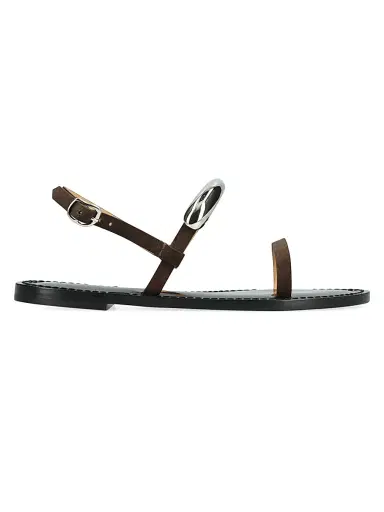 AMANU Women's Ghana Leather Sandals - Chocolate | Thumbnail 1 AMANU Women's Ghana Leather Sandals - Chocolate | Thumbnail 1