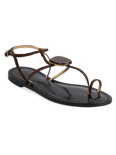 AMANU Women's The Cairo Leather Sandals - Chocolate | Thumbnail 2 AMANU Women's The Cairo Leather Sandals - Chocolate | Thumbnail 2