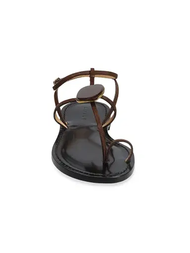 AMANU Women's The Cairo Leather Sandals - Chocolate | Thumbnail 4 AMANU Women's The Cairo Leather Sandals - Chocolate | Thumbnail 4