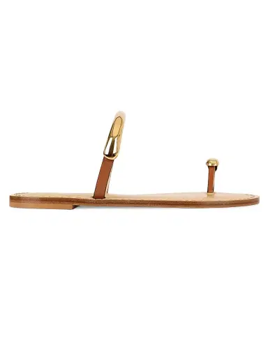 AMANU Women's 25 The Samburu Metallic Loop Leather Sandals - Cognac | Thumbnail 1 AMANU Women's 25 The Samburu Metallic Loop Leather Sandals - Cognac | Thumbnail 1