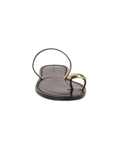 AMANU Women's 21 The Kibera Toe-Ring Leather Sandals - Black | Thumbnail 4 AMANU Women's 21 The Kibera Toe-Ring Leather Sandals - Black | Thumbnail 4
