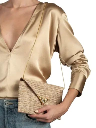 ALEXIS BITTAR Women's Tweed Envelope Clutch | Thumbnail 3 ALEXIS BITTAR Women's Tweed Envelope Clutch | Thumbnail 3