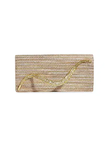 Alexis Bittar Women's Crystal Curve Tweed Clutch - Sunset Blush | Thumbnail 1 Alexis Bittar Women's Crystal Curve Tweed Clutch - Sunset Blush | Thumbnail 1