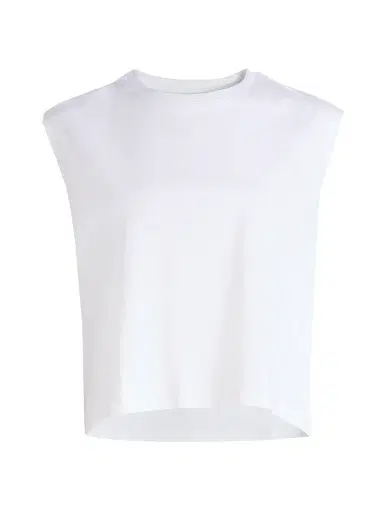 Majestic Filatures Women's Interlock Cotton Sleeveless Tank - Blanc | Thumbnail 1 Majestic Filatures Women's Interlock Cotton Sleeveless Tank - Blanc | Thumbnail 1