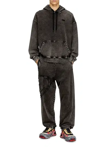 Diesel Men's Marky Denim-Effect Cotton Fleece Sweatpants - Black - Size XXL | Thumbnail 2 Diesel Men's Marky Denim-Effect Cotton Fleece Sweatpants - Black - Size XXL | Thumbnail 2