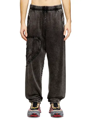 Diesel Men's Marky Denim-Effect Cotton Fleece Sweatpants - Black - Size XXL | Thumbnail 3 Diesel Men's Marky Denim-Effect Cotton Fleece Sweatpants - Black - Size XXL | Thumbnail 3