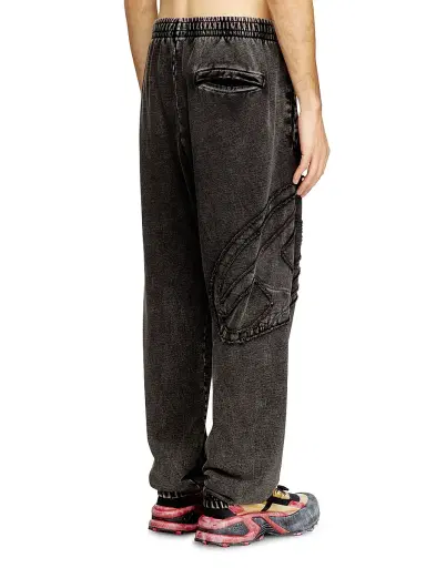 Diesel Men's Marky Denim-Effect Cotton Fleece Sweatpants - Black - Size XXL | Thumbnail 4 Diesel Men's Marky Denim-Effect Cotton Fleece Sweatpants - Black - Size XXL | Thumbnail 4