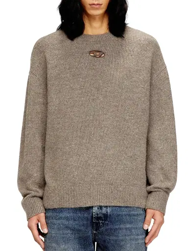 Diesel Men's Areeso Crewneck Sweater - Grey | Thumbnail 3 Diesel Men's Areeso Crewneck Sweater - Grey | Thumbnail 3