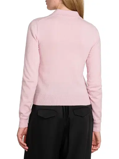 Jil Sander Women's Virgin Wool Relaxed-Fit Polo Sweater | Thumbnail 5 Jil Sander Women's Virgin Wool Relaxed-Fit Polo Sweater | Thumbnail 5