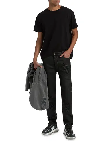 Ksubi Men's Chitch Backstage Stardom Embroidered Jeans - Black - Size 38 | Thumbnail 2 Ksubi Men's Chitch Backstage Stardom Embroidered Jeans - Black - Size 38 | Thumbnail 2