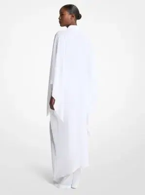 Michael Kors Collection Linen Gauze Asymmetric Caftan | Thumbnail 3 Michael Kors Collection Linen Gauze Asymmetric Caftan | Thumbnail 3