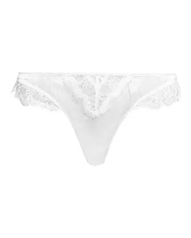 Kiki De Montparnasse Sensuel Lace-Trim Silk Thong | Thumbnail 2 Kiki De Montparnasse Sensuel Lace-Trim Silk Thong | Thumbnail 2