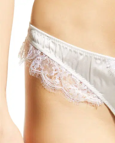 Kiki De Montparnasse Sensuel Lace-Trim Silk Thong | Thumbnail 4 Kiki De Montparnasse Sensuel Lace-Trim Silk Thong | Thumbnail 4