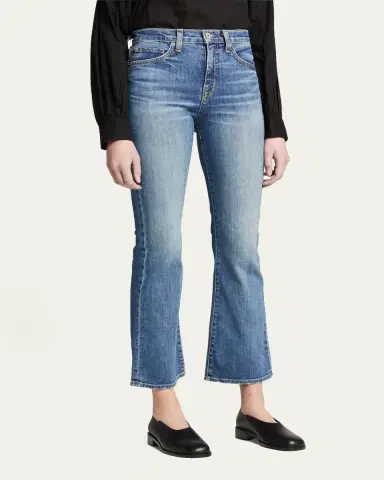 Nili Lotan Mid-Rise Bootcut Crop Jeans | Thumbnail 5 Nili Lotan Mid-Rise Bootcut Crop Jeans | Thumbnail 5