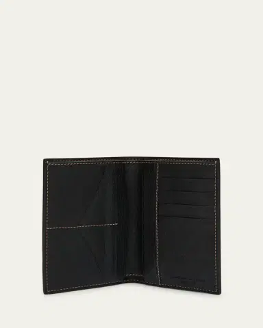 Brunello Cucinelli Men's Leather Bifold Card Holder | Thumbnail 4 Brunello Cucinelli Men's Leather Bifold Card Holder | Thumbnail 4