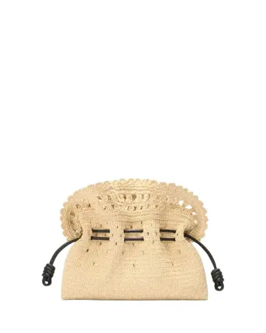 LOEWE x Paula's Ibiza Flamenco Medium Ruffled Clutch Bag in Raffia | Thumbnail 1 LOEWE x Paula's Ibiza Flamenco Medium Ruffled Clutch Bag in Raffia | Thumbnail 1