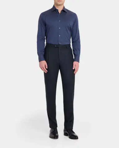 Brioni Wool Mid-Rise Straight-Leg Tailored Pants | Thumbnail 6 Brioni Wool Mid-Rise Straight-Leg Tailored Pants | Thumbnail 6
