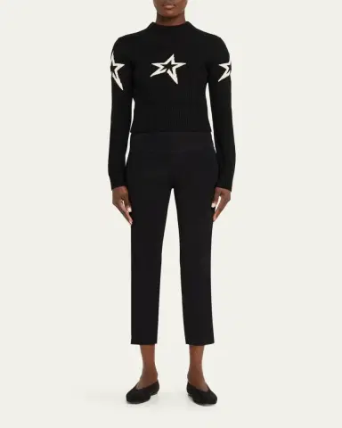 Perfect Moment Cropped Cable-Knit Star Sweater | Thumbnail 2 Perfect Moment Cropped Cable-Knit Star Sweater | Thumbnail 2