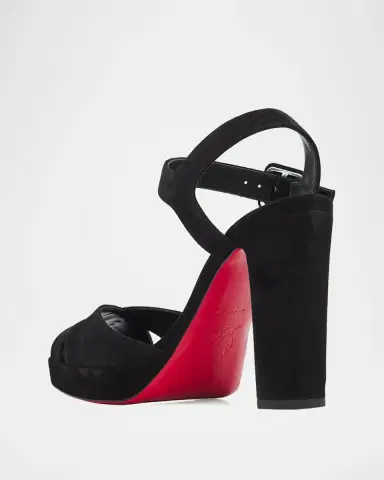 Christian Louboutin 100mm Cora Suede Platform Sandals | Thumbnail 4 Christian Louboutin 100mm Cora Suede Platform Sandals | Thumbnail 4