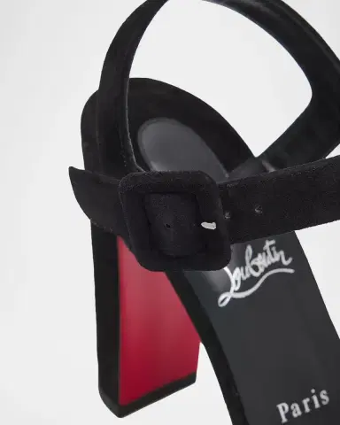 Christian Louboutin 100mm Cora Suede Platform Sandals | Thumbnail 5 Christian Louboutin 100mm Cora Suede Platform Sandals | Thumbnail 5
