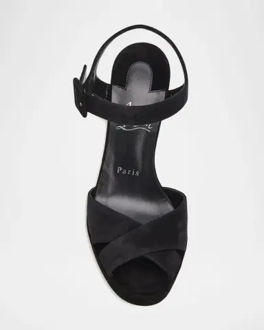 Christian Louboutin 100mm Cora Suede Platform Sandals | Thumbnail 6 Christian Louboutin 100mm Cora Suede Platform Sandals | Thumbnail 6
