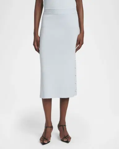 Jil Sander Button-Hem Wool Knit Midi Skirt | Thumbnail 8 Jil Sander Button-Hem Wool Knit Midi Skirt | Thumbnail 8