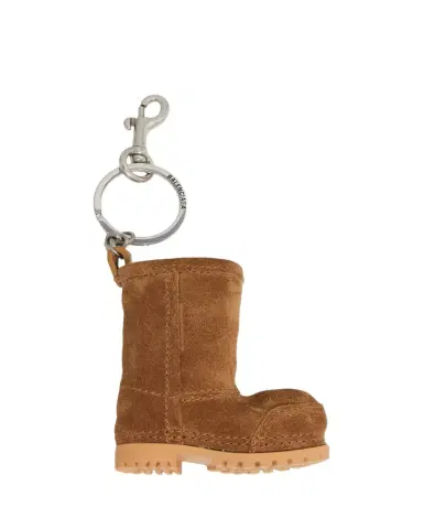 Balenciaga Mini Suede Boot Key Ring Bag Charm | Thumbnail 1 Balenciaga Mini Suede Boot Key Ring Bag Charm | Thumbnail 1