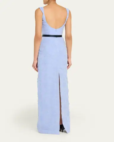 Markarian Robin Floral Cloque Gown | Thumbnail 3 Markarian Robin Floral Cloque Gown | Thumbnail 3