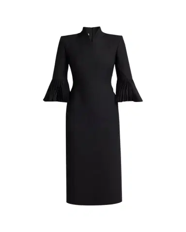 Valentino Garavani Embellished High-Collar Midi Dress | Thumbnail 1 Valentino Garavani Embellished High-Collar Midi Dress | Thumbnail 1